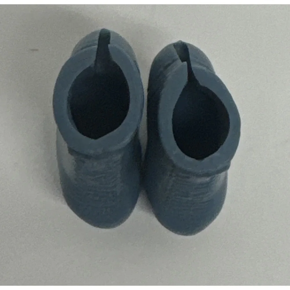 Barbie Shoes- Mattel Blue Heeled Boots Lace Up